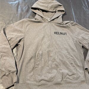 Helmut Lang Gray Hoodie Sweater